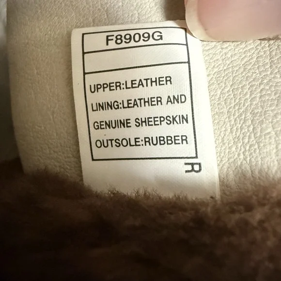 UGG Australia Elsey 5596 Brown Suede Shearling Wedge Boots Women's 7 M Fur Lined - Picture 7 of 12